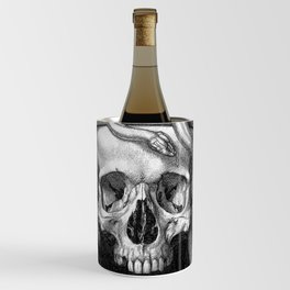 Skull Crowned with Snakes and Flowers by Henry Weston Keen Wine Chiller