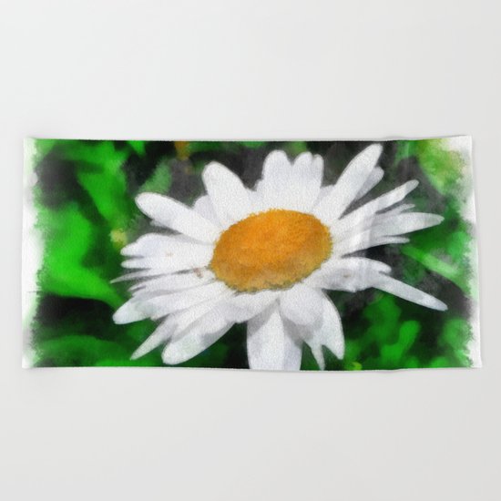 flower Beach Towel