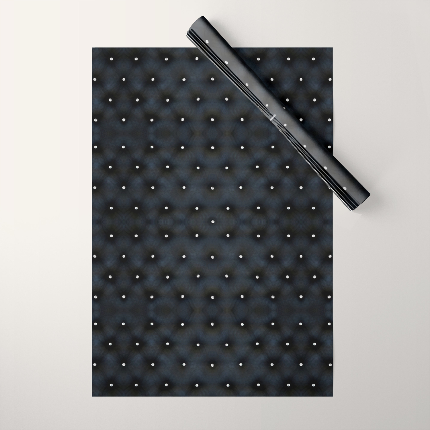 Black Velvet And Diamond Quilted Pattern Wrapping Paper By Patriciannek Society6