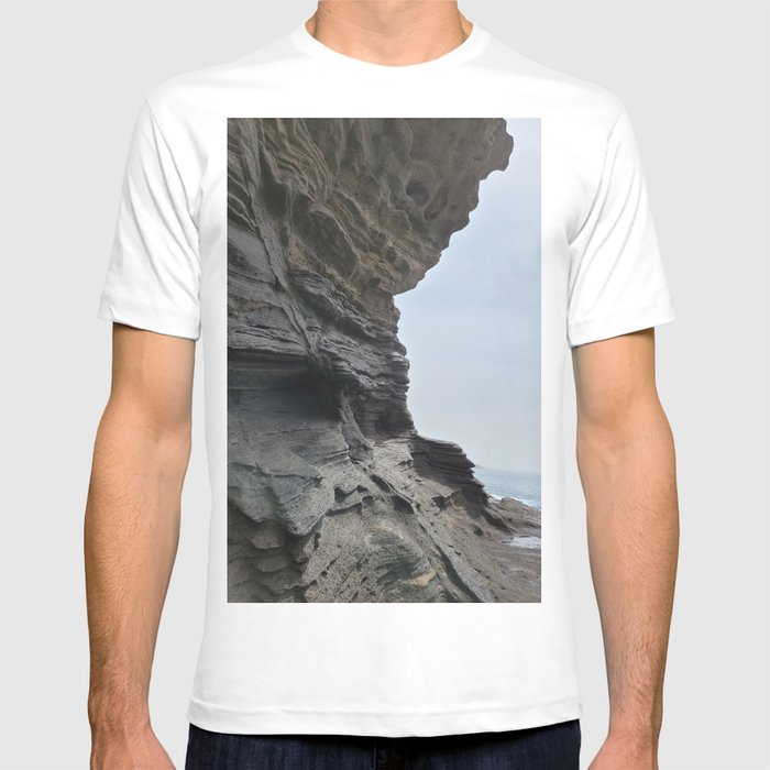 Cliff view of Yongmeori Coast in Jeju Island, South Korea T Shirt