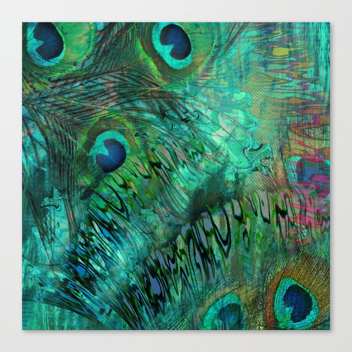 Canvas print Peacock feather  Fine Art Prints & Wall Decorations