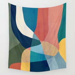 Waterfall and forest Wall Tapestry