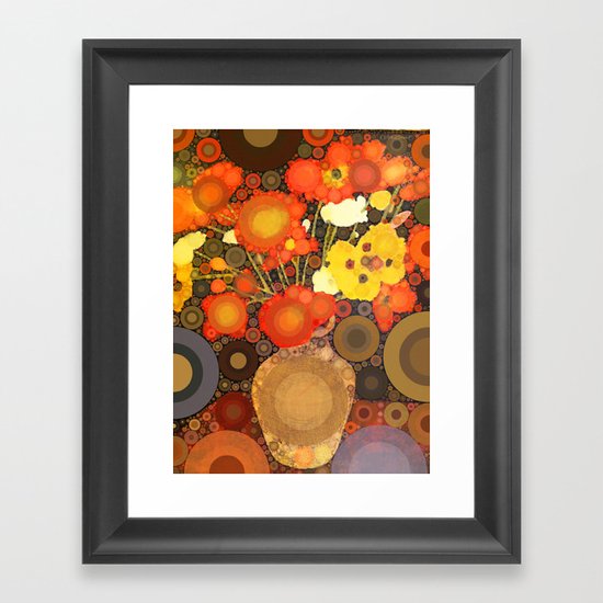 Gramma's Flowers Framed Art Print