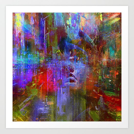 La statue Art Print