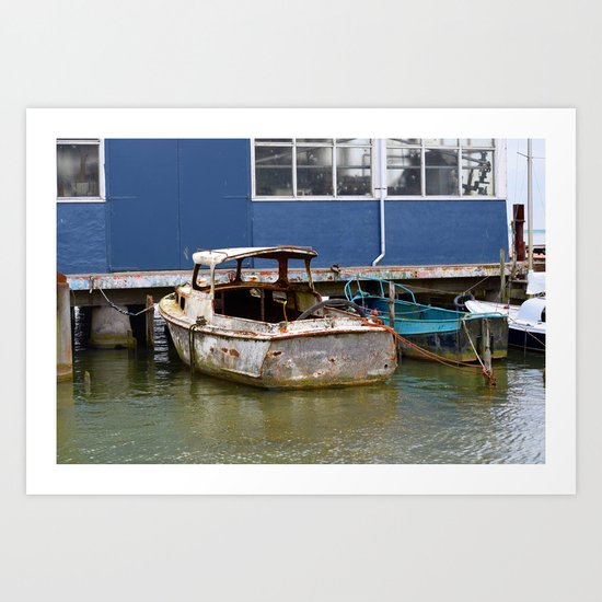 Still afloat Art Print