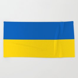Flag of Ukraine Beach Towel