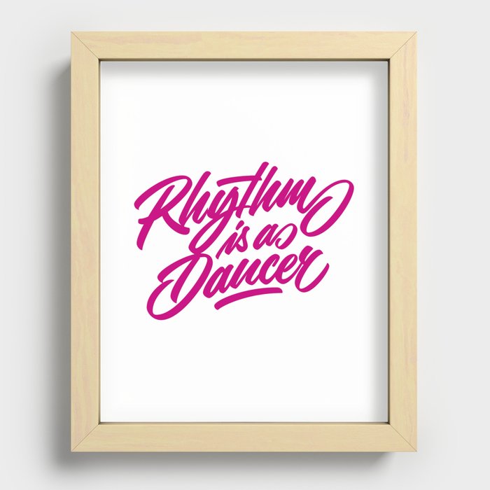 Rhythm is a dancer! Recessed Framed Print