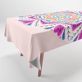 Embroidered Mandala Design Tablecloth