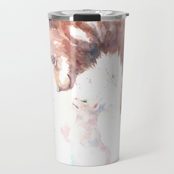 The bear, the cat and the tree of truth Travel Mug