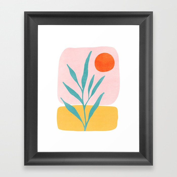 The Peaceful Place Abstract Landscape Framed Art Print