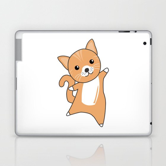 Cat Cute Animals Cats For Kids Funny Animals Laptop & iPad Skin