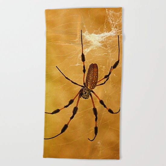 Banana Spider Beach Towel