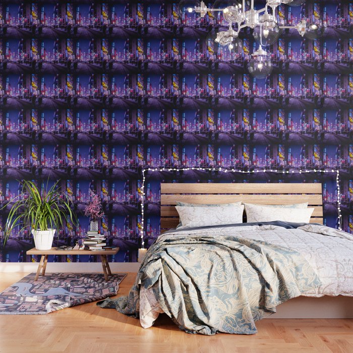 shibuyascapes snowy night wallpaper by kt pics society6