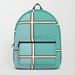 Teal Squares Backpack