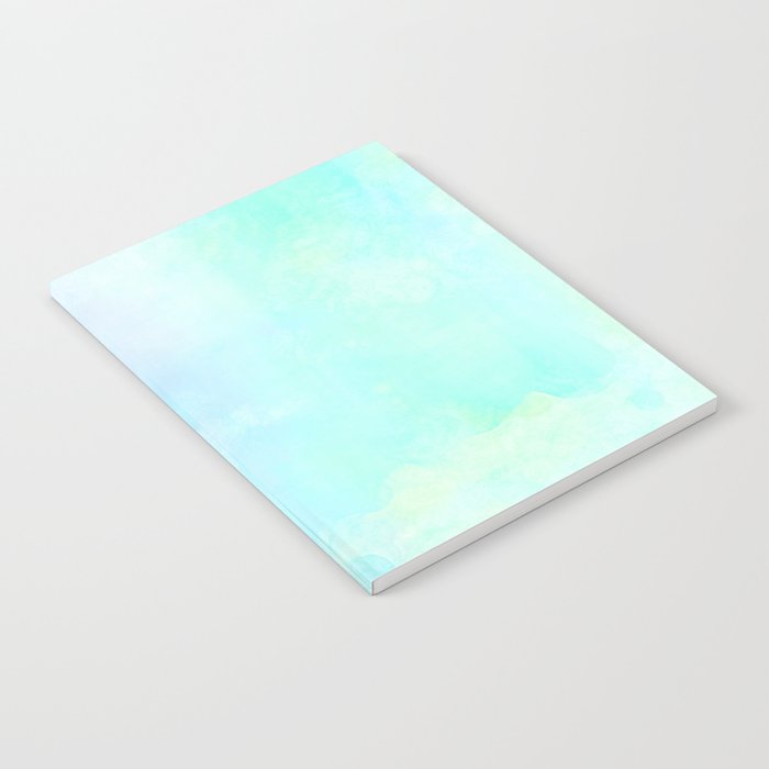 Pastel turquoise blue green Notebook