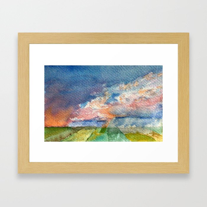 Clouds 01 Framed Art Print
