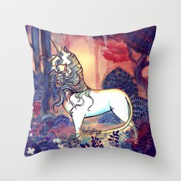 The Last unicorn Throw Pillow
