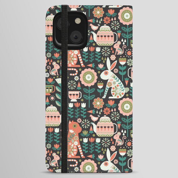 The Mad Tea Party - Spring Night iPhone Wallet Case