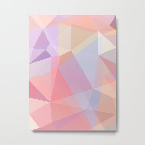 Powder Geometry - bright Metal Print