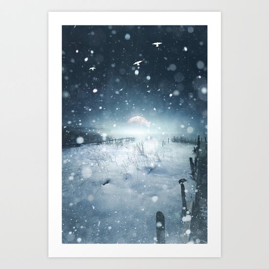 When she turned on me Art Print