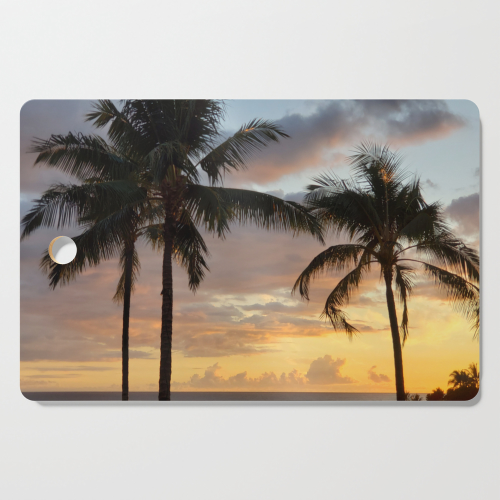 Oahu Sunset Cutting Board by lemonsfromlemonade