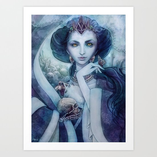 Queen of the dead Art Print