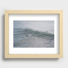 Waiting Recessed Framed Print