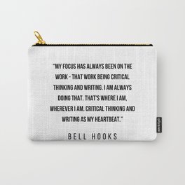 16     | Bell Hooks | Bell Hooks Quotes  | 200611 Carry-All Pouch