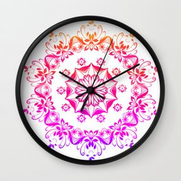 Zozo pink mandala  Wall Clock