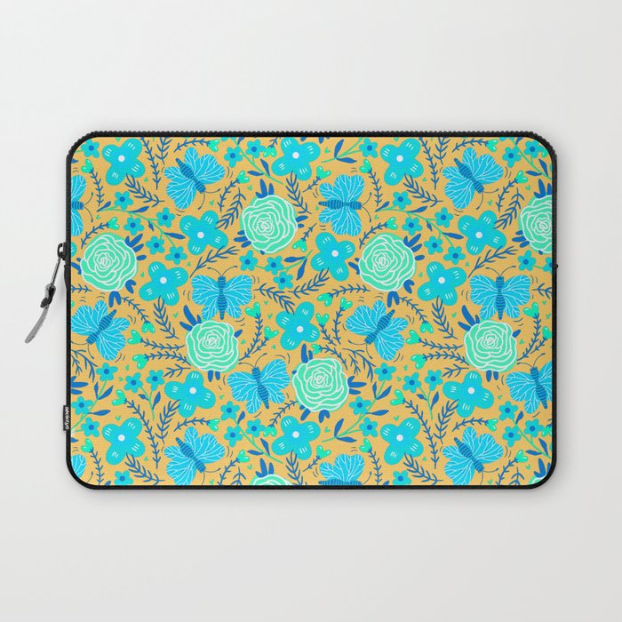 Trendy beautiful seamless floral pattern Laptop Sleeve