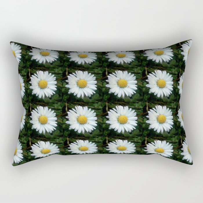 Daisy 5- Marguerite – margarita-oxeye Rectangular Pillow