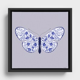 Butterblufly Framed Canvas