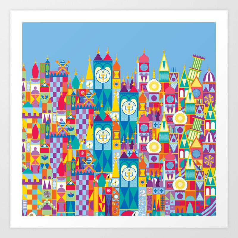 It S A Small World Theme Park Inspired Art Print By Queenofcases Society6