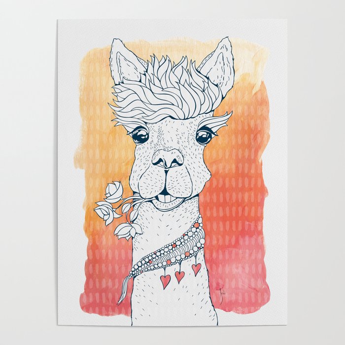 Humphrey the Llama Poster