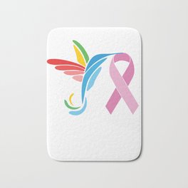 Breast Cancer Awareness Bath Mat | Cancer, Chemo, Digital, Love, Pinkribbon, Awareness, Cancerawareness, Survive, Graphicdesign, Support 