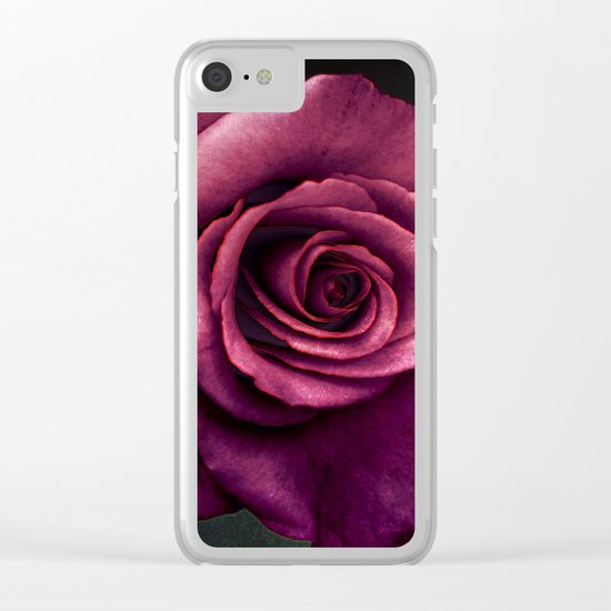 Lilac rose(3) Clear iPhone Case