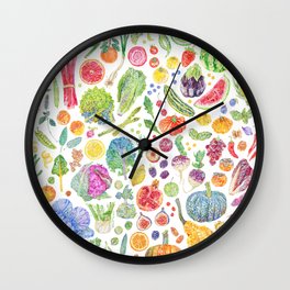 Seasonal Harvests Wall Clock