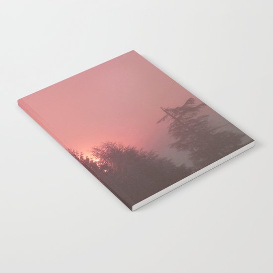 Sunrise on a foggy morning Notebook