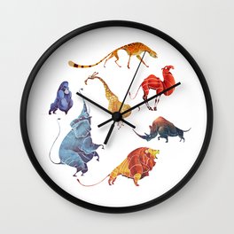 African animals Wall Clock