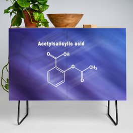 Acetylsalicylic acid, aspirin, Structural chemical formula Credenza