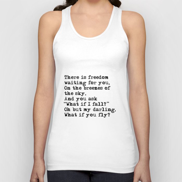 What if you fly? Vintage typewritten Tank Top
