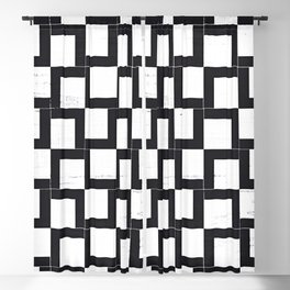 Geometric Neutrals 02 - Abstract Shapes Japanese Paper Blackout Curtain