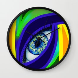 Colorful Eye Wall Clock