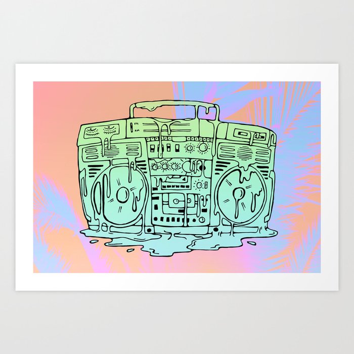 Boombox Art Print