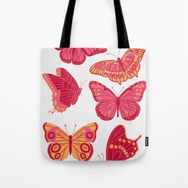 Texas Butterflies – Pink and Orange Tote Bag