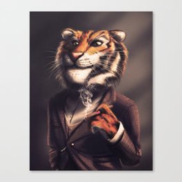 Country Club Collection - Tiger - Flipped Canvas Print
