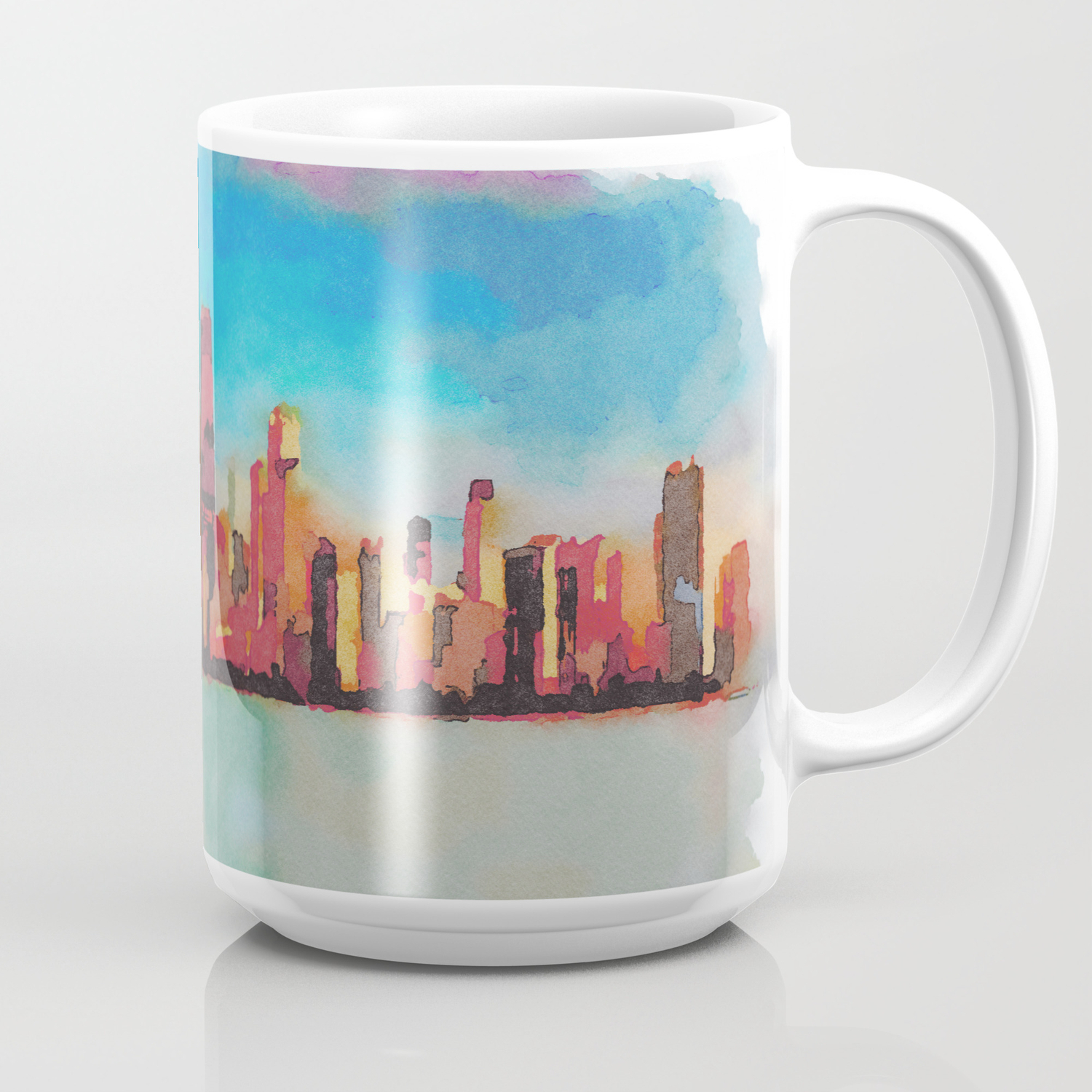 Get Wallpaper Chicago Skyline At Sunset Viewed From North Avenue Beach Coffee For Android