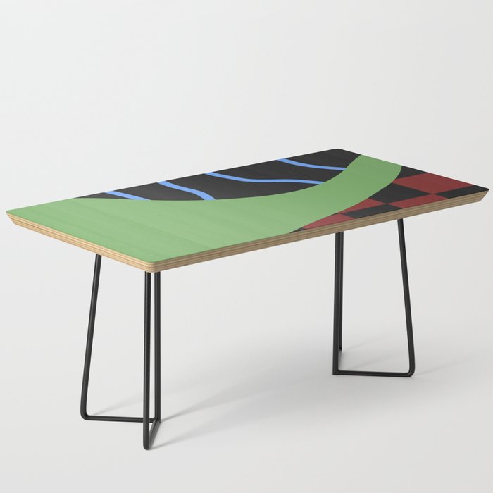 Checked simple line colorblock 2 Coffee Table