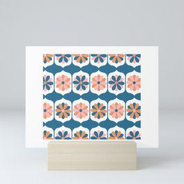 Peaceful Blooms in Blue Mini Art Print