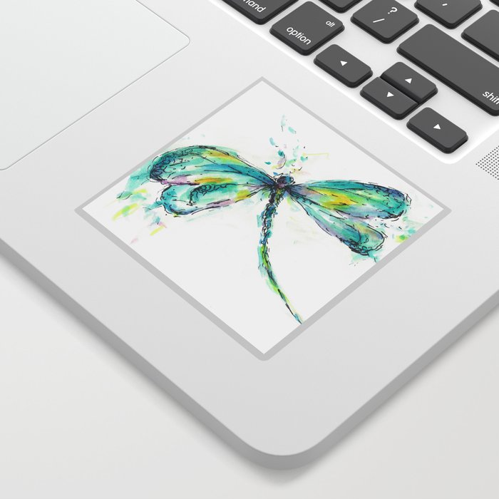 Watercolor Dragonfly Sticker